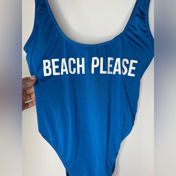 Bikini Lab "Beach Please" One-Piece Swimsuit – Royal Blue – Size M - Picture 5 of 12
